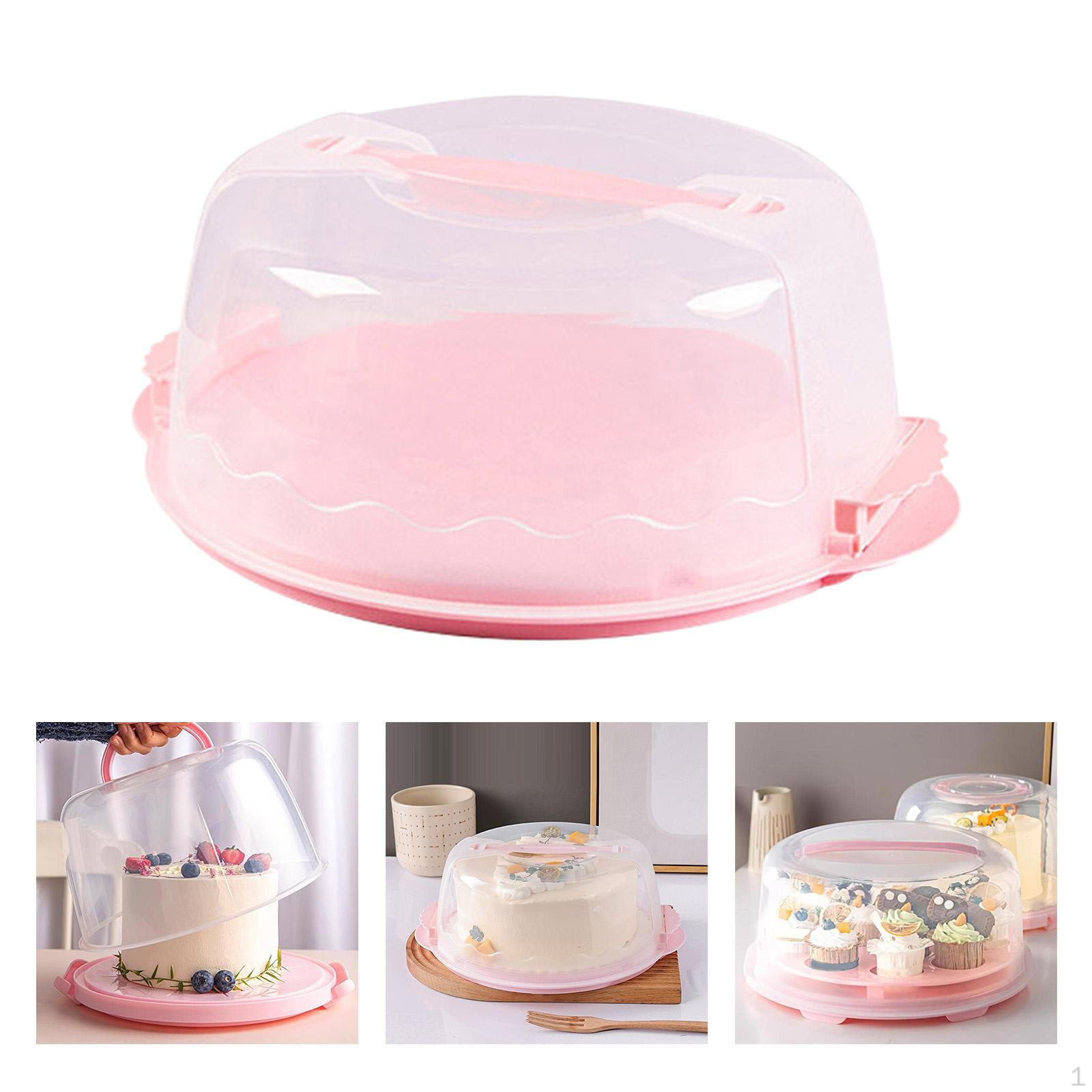 8-дюймовая переноска для торта с ручкой контейнер для кексов маффинов тарталеток печенья десертов для овощей 8 inch 1080₽