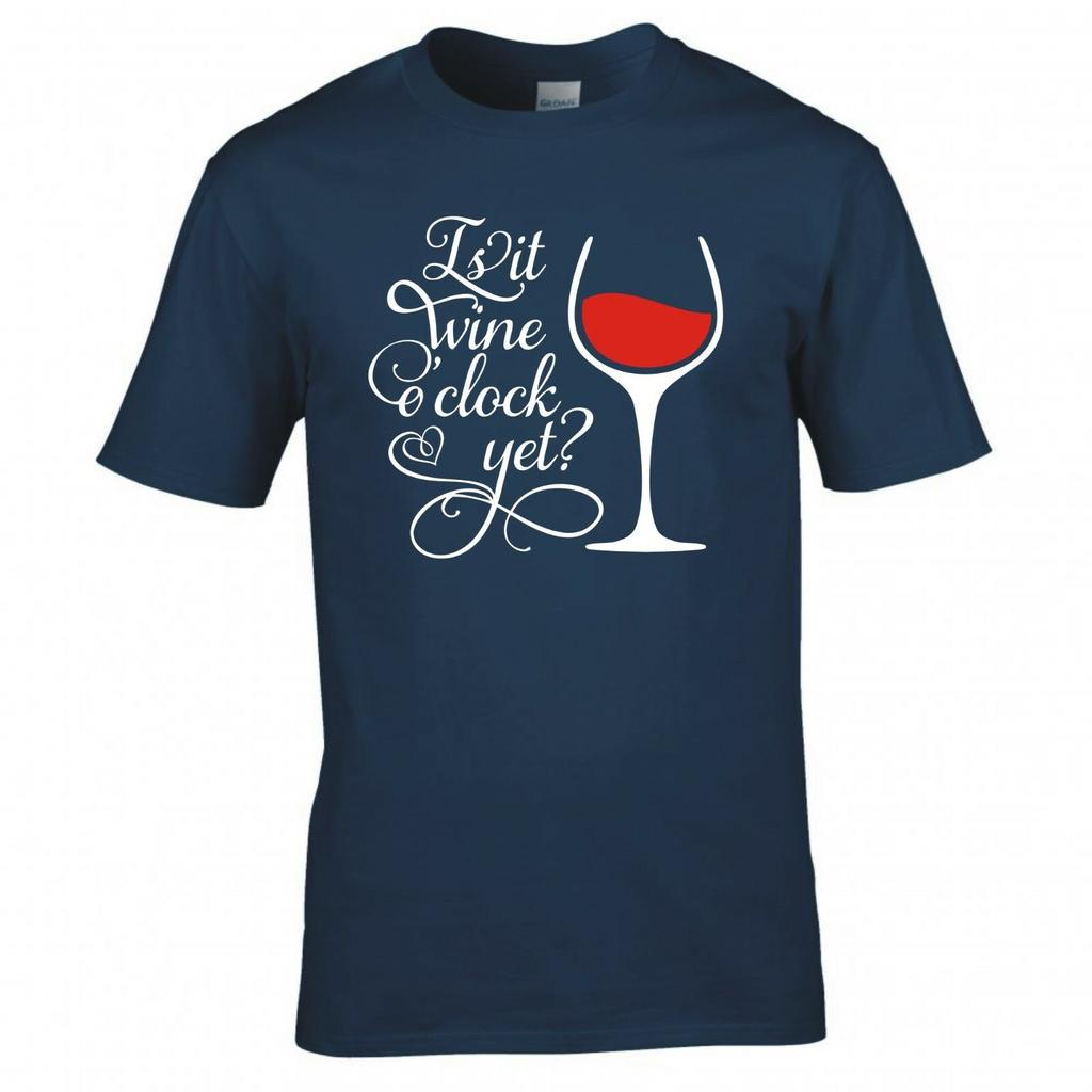 Funny Drinks Is It Wine O Clock Yet Tshirt