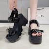 Sexy Women Sandals Platform Open Toe Metal Chain Fashion Design Casual Shoes Cosplay Outdoor Wear Citywalk Sandals Sandalias New