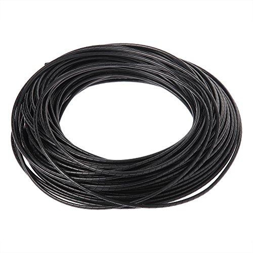 Panduit T50P-C0 Spiral Wrap, Weather Resistant Polypropylene, 0.5" X 100', Black