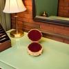 No-brand Item Retro Round Embossed Pattern Jewelry Box Small Portable Accessory Storage Case Multifunctional Travel Women Girls