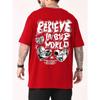 Believe Inovr World Street Letter Graphic Clothing Men High Quality T-Shirt Summer Cotton T-Shirts Hip Hop Street Loose Tops