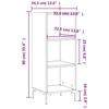 VidaXL Buffet blanc brillant 34,5x32,5x90 cm bois d'ingénierie 828734