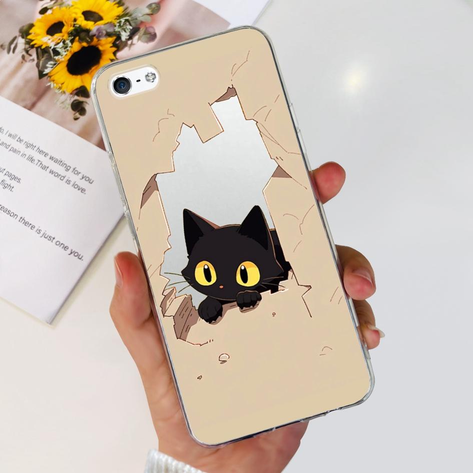 For iPhone 5 5S Case Fashion Astronaut Art Painted Shockproof Soft Cover For iPhone SE 2016 2020 SE2 TPU Funda on iPhone5 Bumper