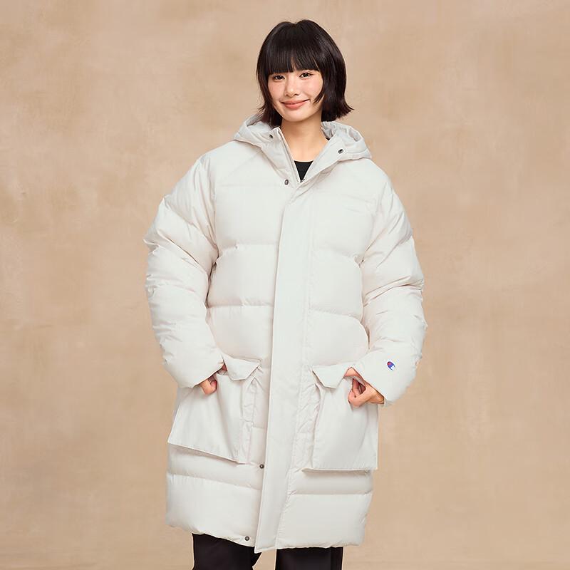 Champion Unisex Long Hooded Down Jacket