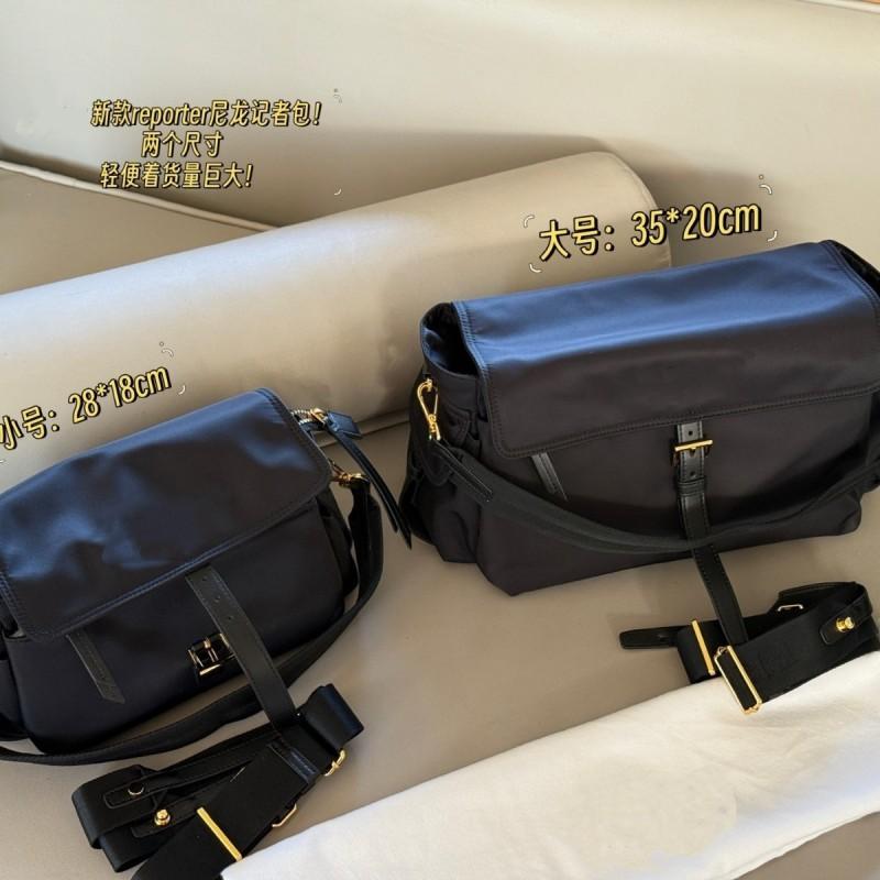 Unisex Messenger Bag Genuine Leather Nylon Crossbody Handbag Daily Commute