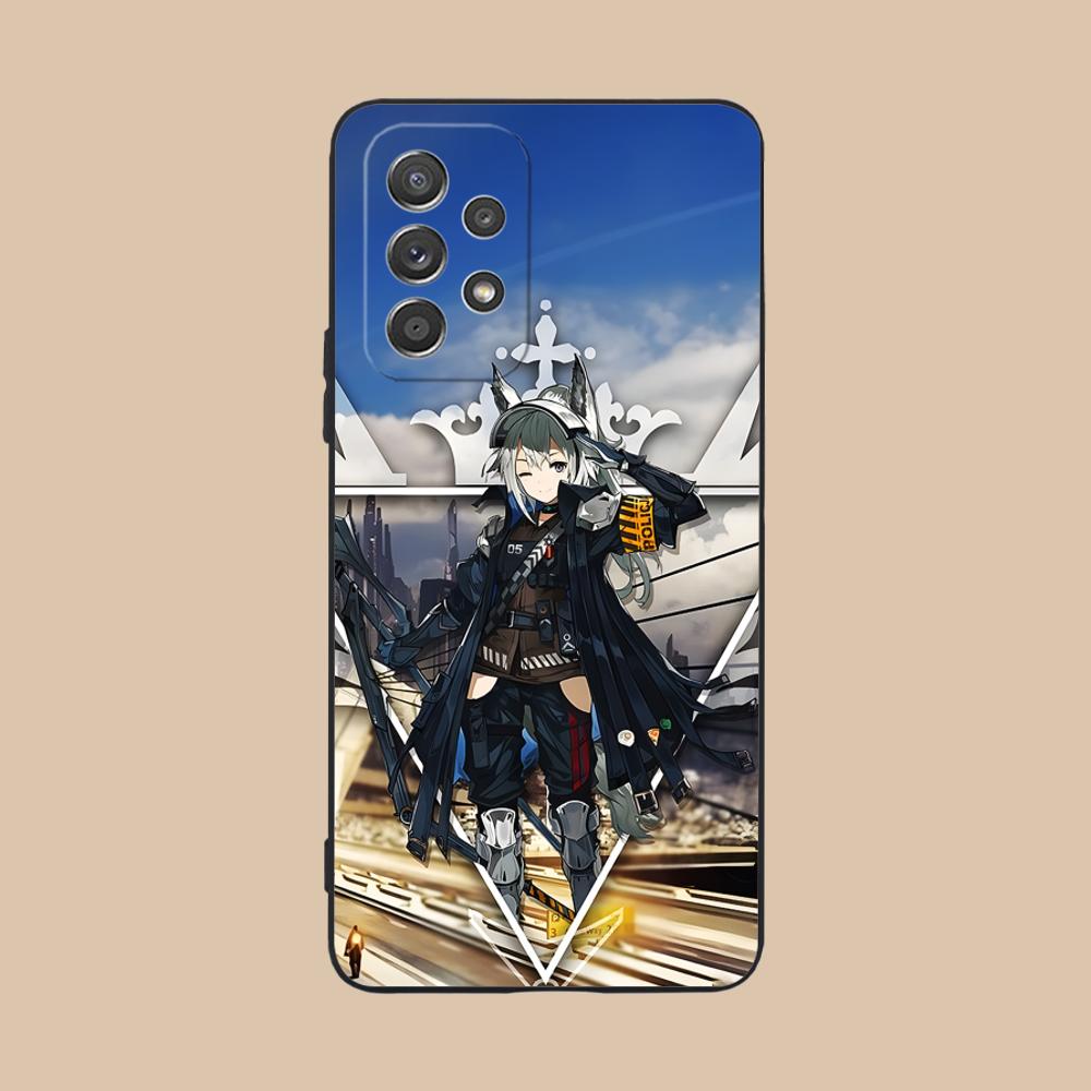 Arknights Grani Matte TPU Mobile Phone Case for Samsung Galaxy M55 54 42 35 34 33 32 23 22 15 14 13 12 F55 5G Colorful Cover
