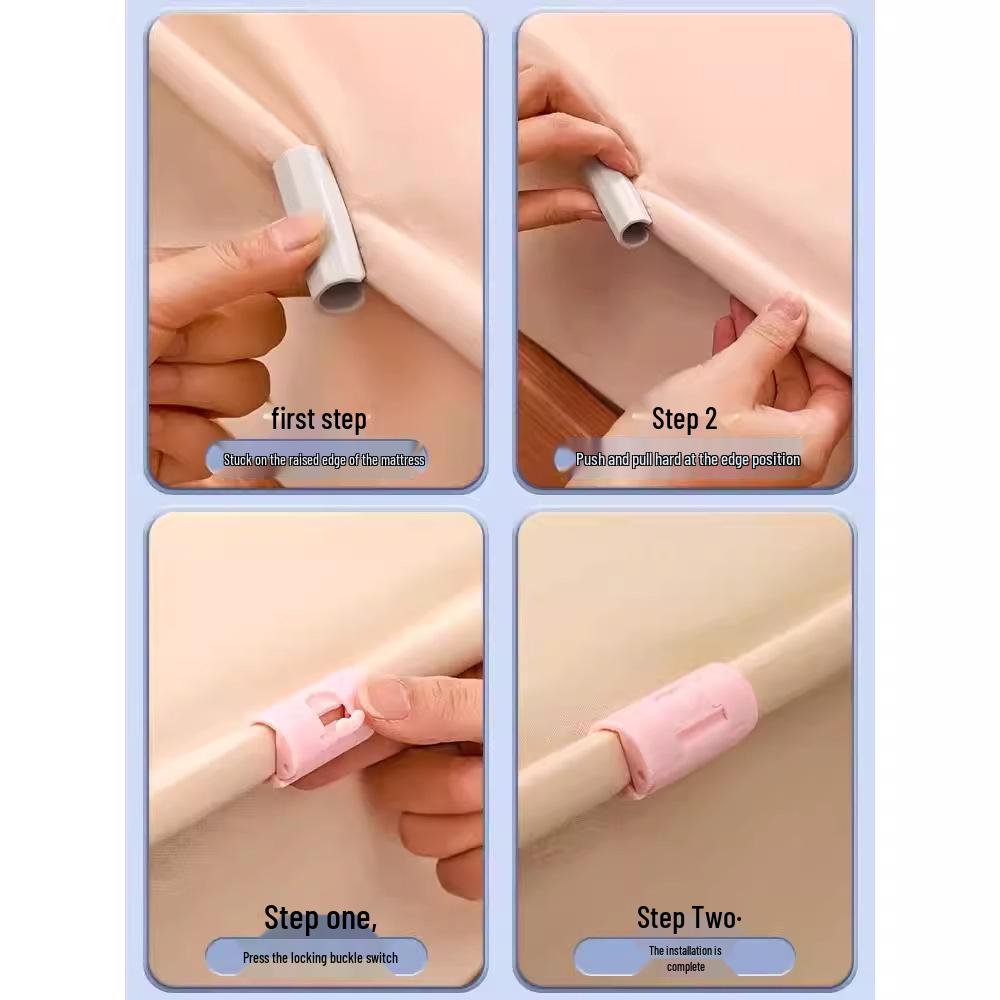 Bezpieczny klips do kołdry bez igieł na prześcieradła i poszwy na kołdrę – Bezpieczne mocowanie na każdą porę roku