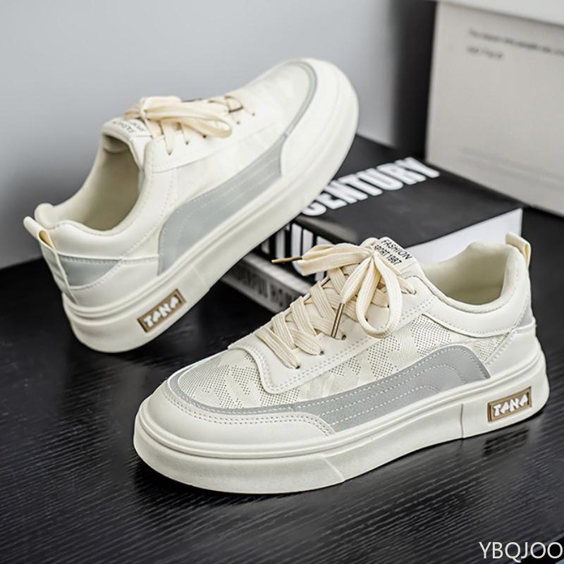 Summer men's new breathable canvas shoes men's trendy versatile thick soled sport shoes casual board shoes