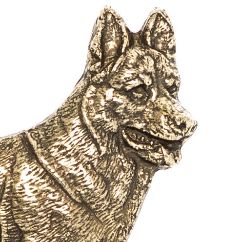 German Shepherd Dog – Key holder with a dog, brass handle for dog accessories | Art-Dog