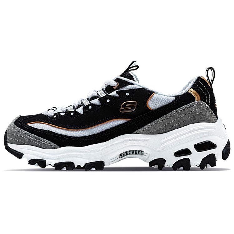 Skechers D'Lites Running Shoes Black/White Women's 99999745-BKGD