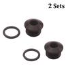2 Sets Universal Black Alloy Aluminum 10 AN 10 -AN 5/8" ORB Socket Plug with O ring