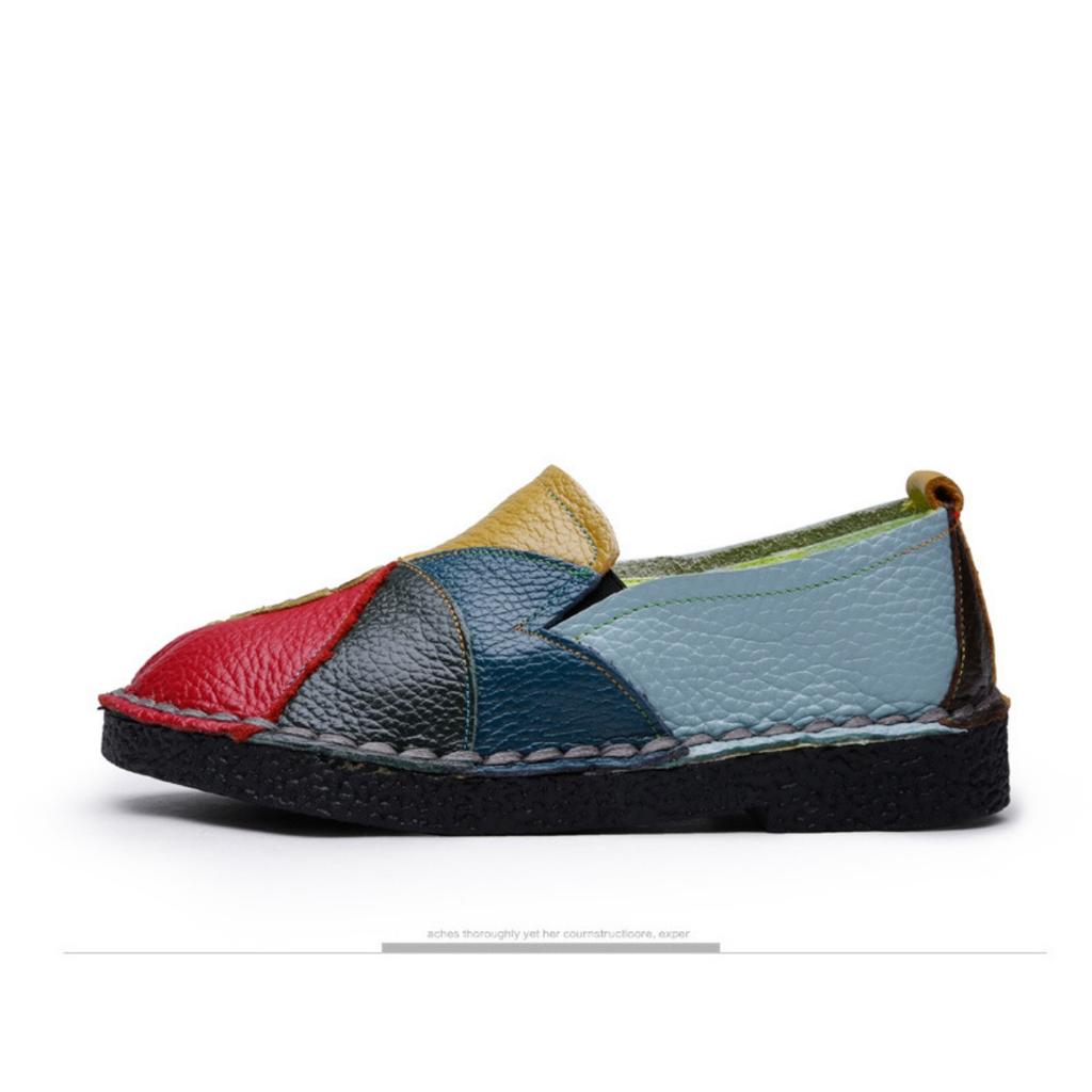 Flat Shoes, Women's Shoes, Casual Shoes, Color Blocked Shoes, Single Shoes, Loafers, Round Toe Shoes, Soft Soled Shoes, Walking Shoes, Non Slip Shoes