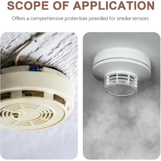 Cabilock Fire Sprinkler Head Guard, 2pcs Silver Iron Sprinkler Head Cage Cover Pendent Upright Horizontal Sidewall Sprinkler Heads Shell for