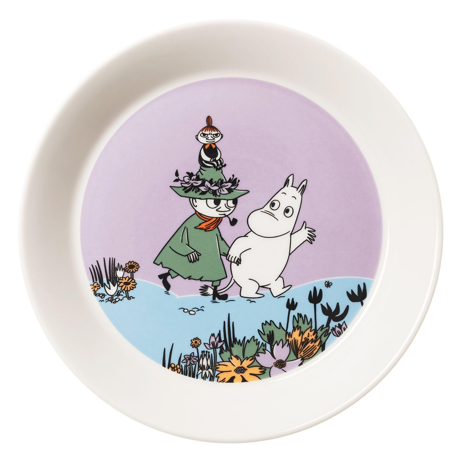 

[Officially Imported] Moomin Arabia (MOOMIN ARABIA) Plate, 19cm, Classic Friends Forever, Moomin Tableware, Arabia, 1076281