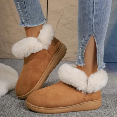 Fashion Winter Fashion Plush Women Shoes 2024 New Comfortable Warm Women's Snow Boots Anti-slip and Wear-resistant Casual Cotton Shoes