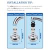 High Pressure Faucet Sprays Head Shower Head Sink Aerator 360° Swivels Faucet Aerator Water Saving Tap Nozzle Enduring