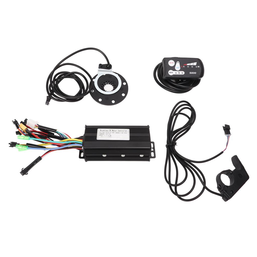 24V 36V 48V Sine Waving Controller Thumb Throttle PAS LED LCD Meter Electric Bike 3 Mode Motor