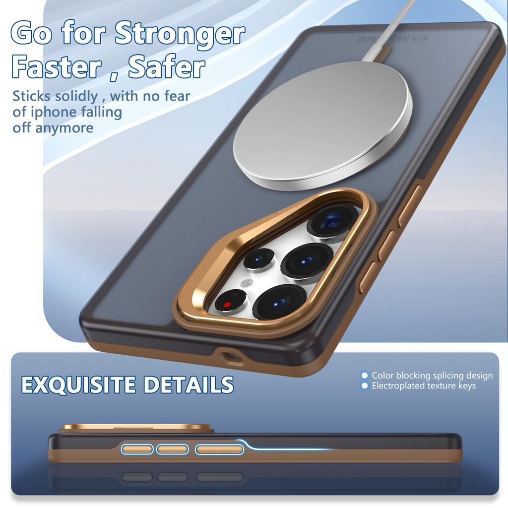 Lens Holder Magnetic for Magsafe Phone Case for Samsung Galaxy S26 S25 Ultra S24 S23 S22 Plus  A07 A17 A26 A06 A16 A36 A56 Cover