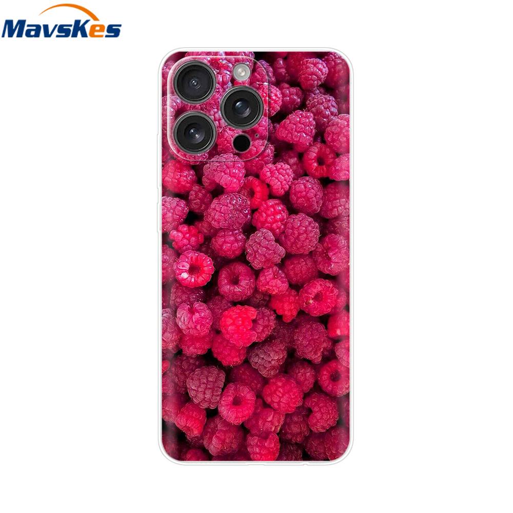 For iPhone 16 Pro Max Case Shockproof Silicone Bumper For Apple iPhone 16 Pro Max Plus Cover Soft TPU Phone Protector Shell Para