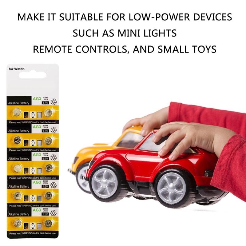 10PCS/20pcs AG3 LR41 736 Button Coin Cell Batteries 1.5V Coin Cell Batteries For Watches, Calculators, Toy Power Supply