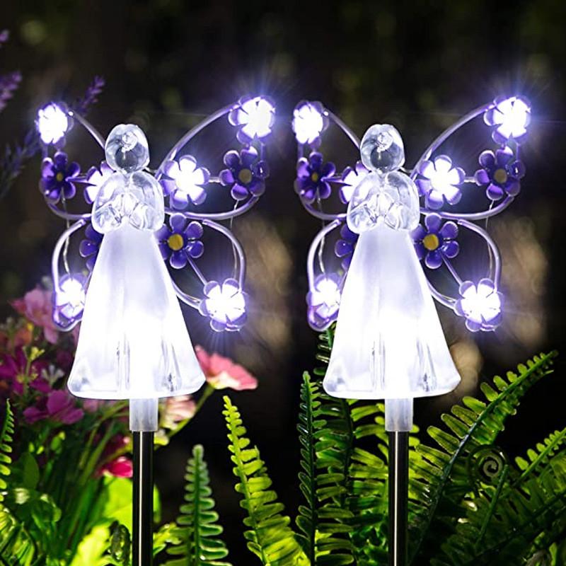 Solar Garden Angel Light With Waterproof For Lawn And Pathway Decor