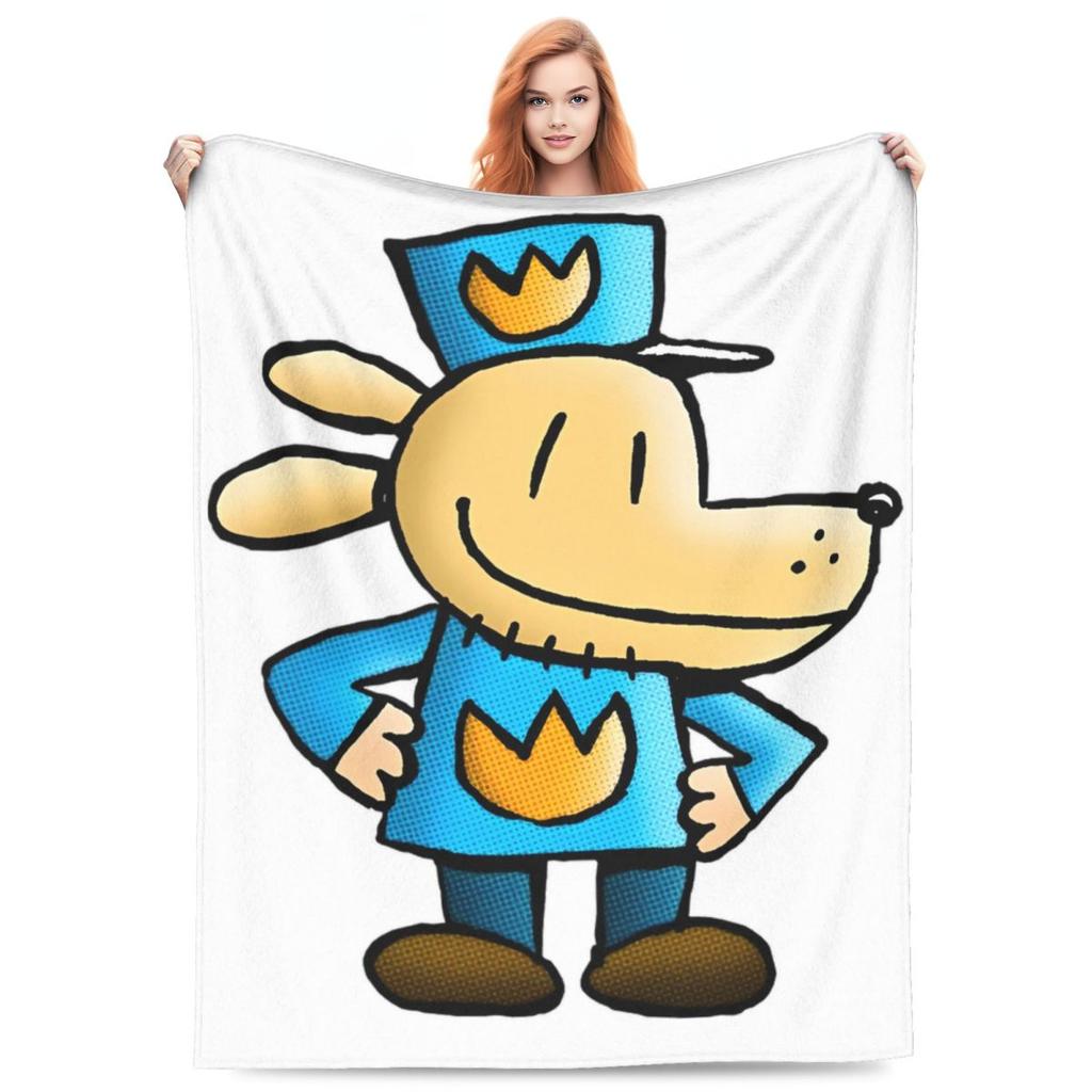 Dog Man Dogman And Friend Micro Coperte Picnic Flanella Biancheria da Letto Plaid Per Divano Letto Caldo Personalizzato Qualità Copriletto