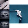 Copper Water Crystal Ring For Women With Trendy Fashion Jewelry For Couples