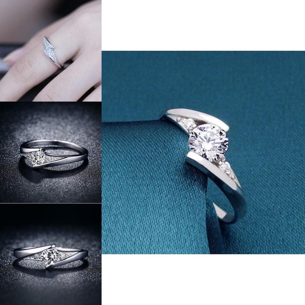 Copper Water Crystal Ring For Women With Trendy Fashion Jewelry For Couples