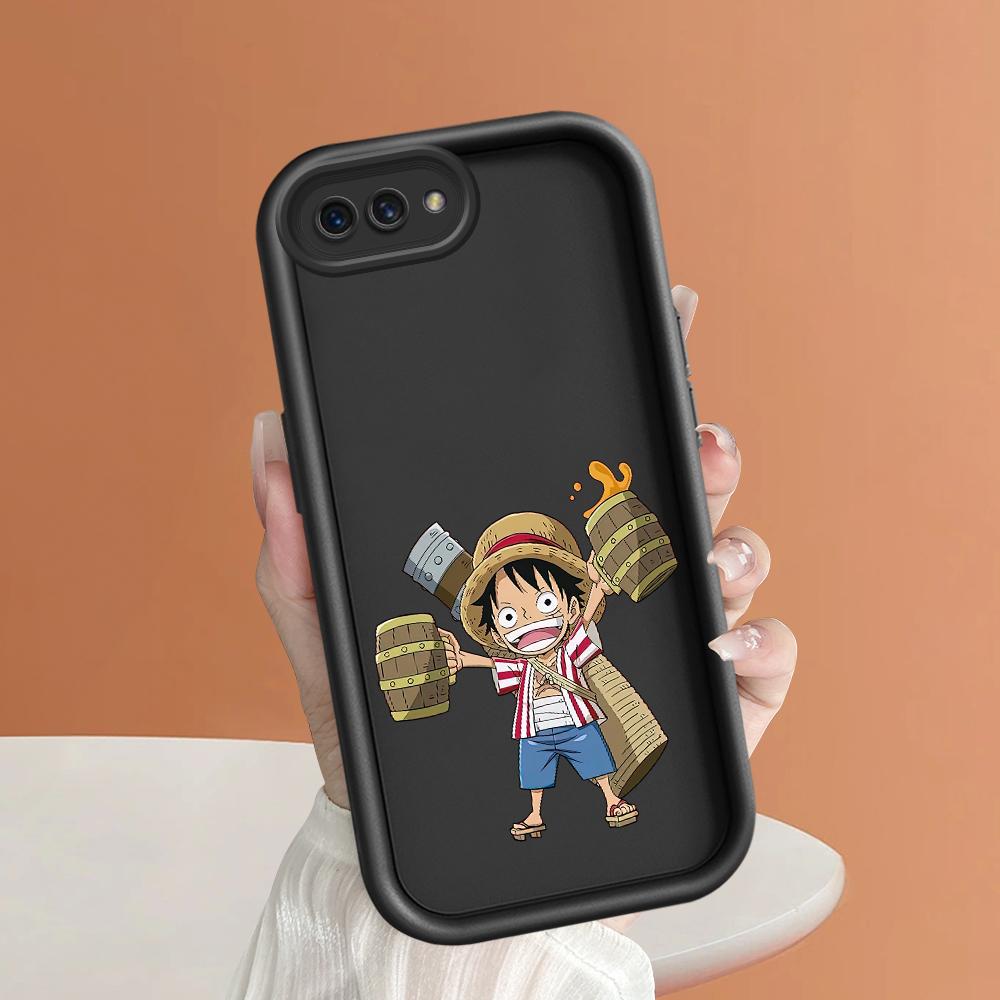 Mäkké silikónové štvorcové rebríky s kresleným vzorom s úplným krytom na ochranu fotoaparátu proti nárazom pre OPPO Reno Realme OnePlus