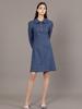 Koes Denim Jewel Button Dress_Blue