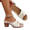 New Women's Shoes Spring and Summer New Thick Heels Beach Slippers Women