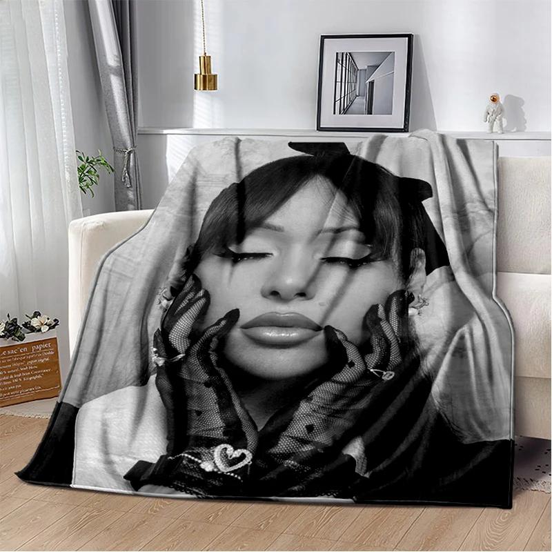 Couverture Douce en Flanelle 3D Ayliva Lieb Pop Singer pour Lit Chambre Canapé Pique-nique, Couverture Jetée pour Couvrir Extérieur Loisirs Cadeau Enfants