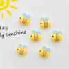 40 Pcs New Cute 11*11Mm Resin Mini Little Bee Flat Back Stone Figurines Diy Jewelry Wedding Scrapbook Manicure Accessories A129