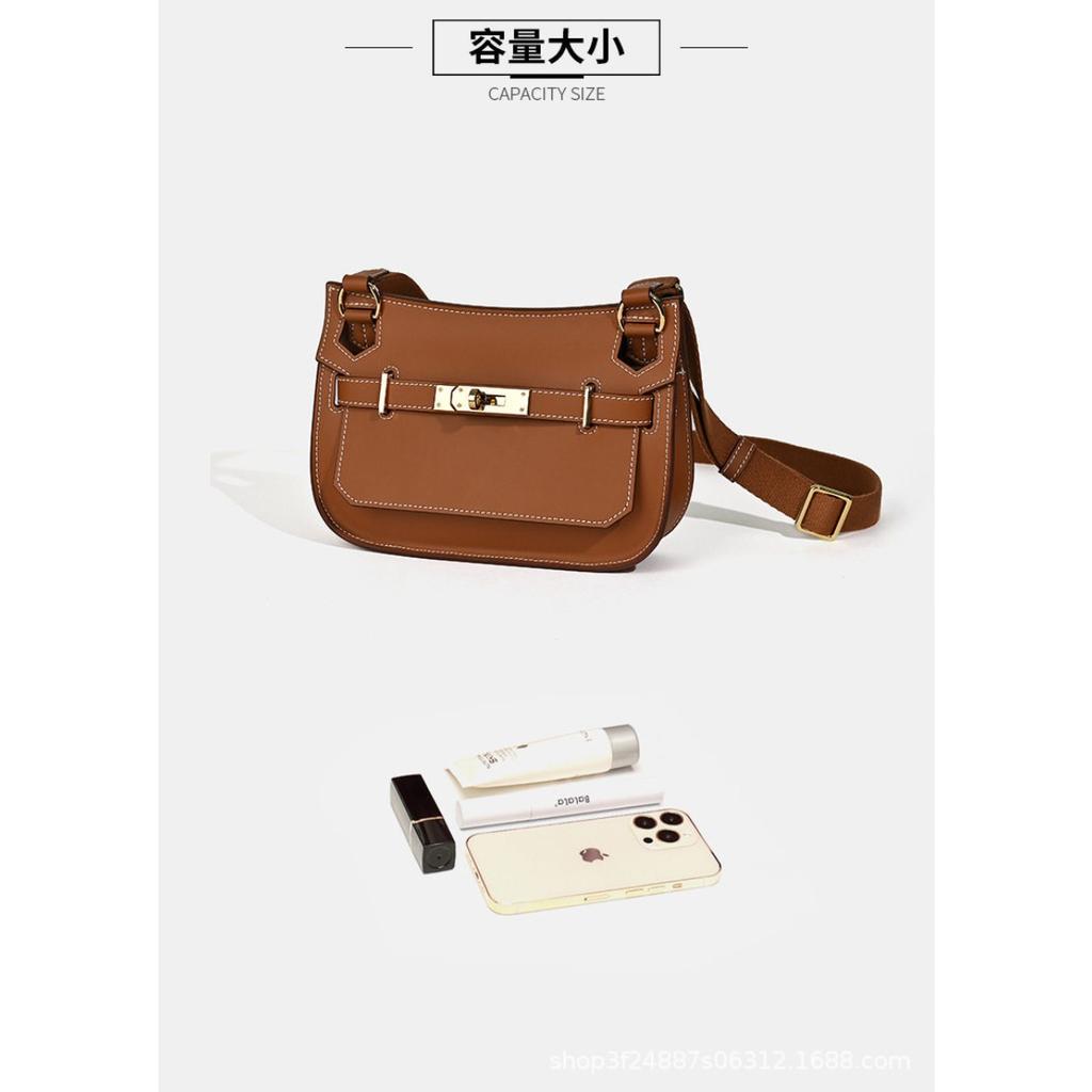 Nouveau Sac pour Femme 2024 Cuir de Vachette Mini Bohème Polyvalent Bandoulière Sac à Bandoulière en Cuir pour Femme Sens Premium Épaule Sac sous le Bras Femme