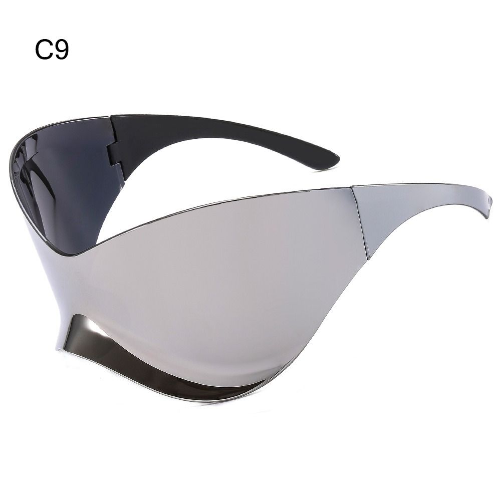 Fashion Sports Sun Glasses Oversized Punk Futuristic Sunglasses Shades for Men Women Y2K Sunglasses Wrap Around