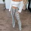 Women's Printed Bohemian High Stretch Skinny Micro Slim Sexy Casual Pants