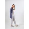 Stripe Knit Long Coat
