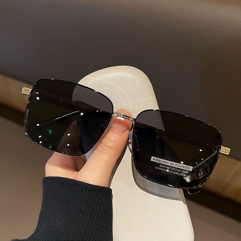 Sunglasses For Men High-End Driving 2026 New Polarized Fishing UV400 Resistant Sunglasses Big Face Fashion High-Definition Ultra золотой