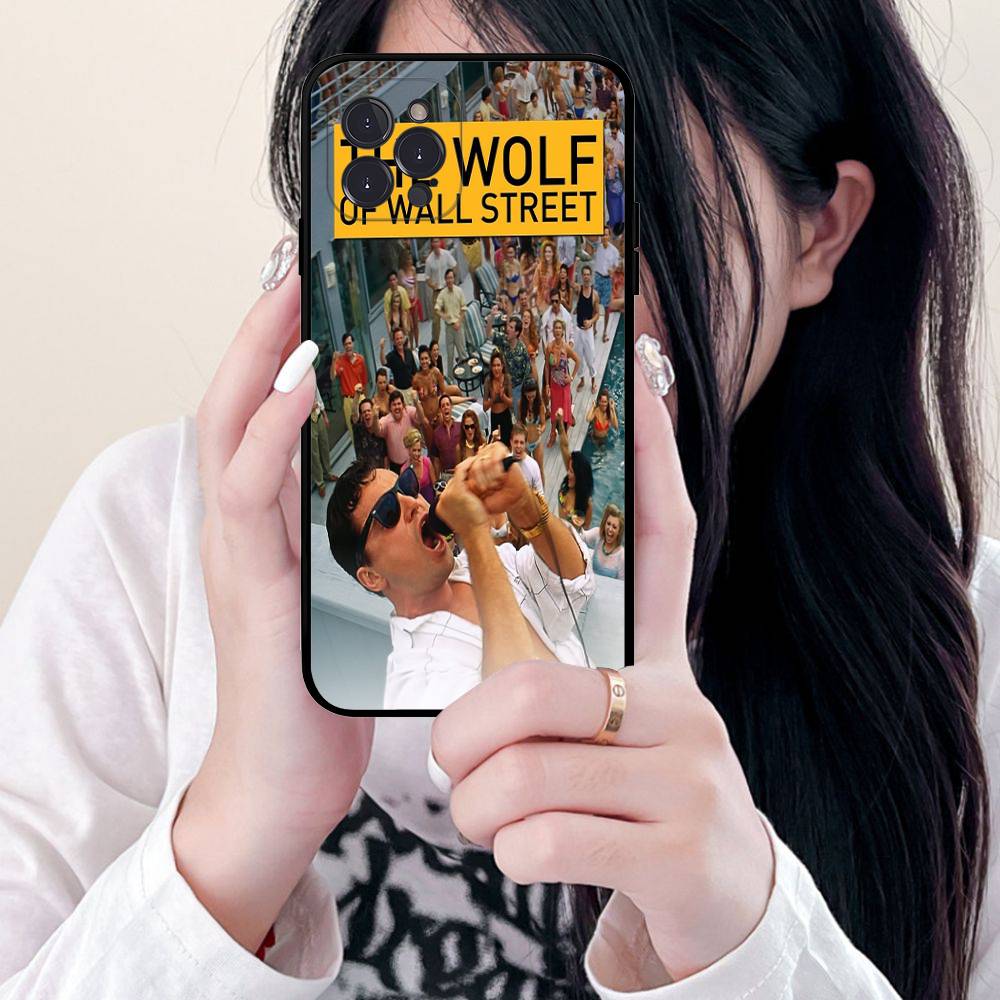 TV The W-Wolf Of W-Wall S-Street For Iphone 17 16 15 11 13 14 Pro Max Plus 12 Mini Black Shell Cover Phone Case