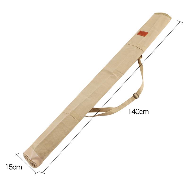 120/130/140Cm Canvas Fishing Rod Bag Waterproof Fishing Rod Umbrella Tackle Gear Storage Case Folding Portable Shoulder Bags