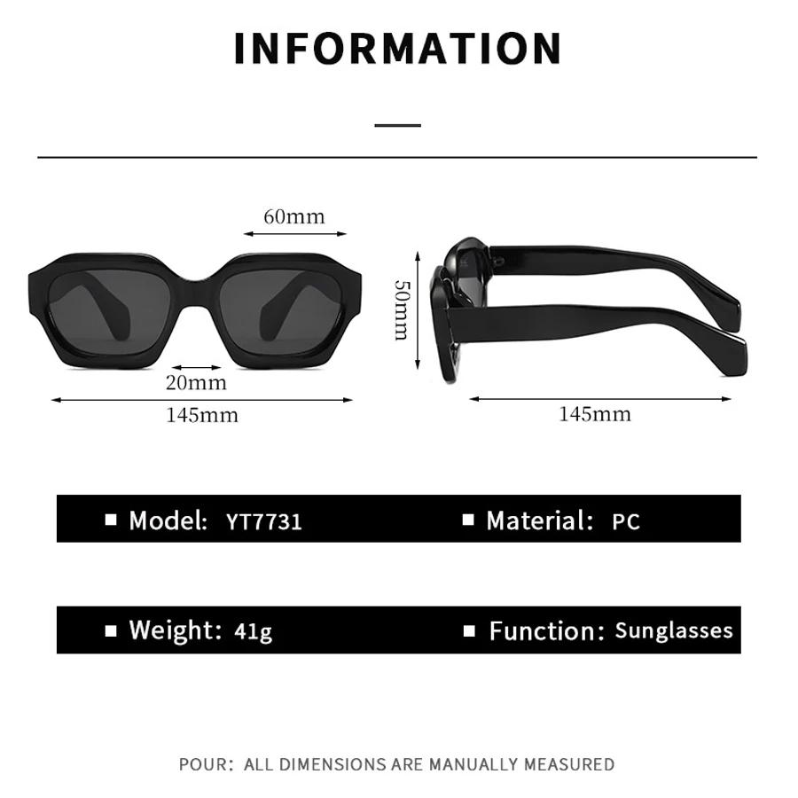 Fashion Square Sunglasses New Woman Luxury Brand Small Rectangle Sun Glasses Female Gradient Eyewear UV400 Oculos De Sol
