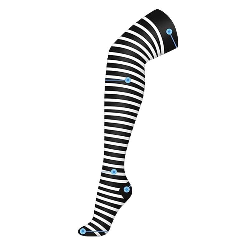 Elastic Over-the-Knee Compression Sports Socks for Men and Women - Cross-Knee Muscle Strength and Support