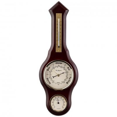 Wm.Widdop Wooden Barometer, Thermometer and Hygrometer