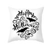 New Nordic Halloween Throw Pillow Cover Black Letter Print Sofa Cushion Cover Cushion Cover Home