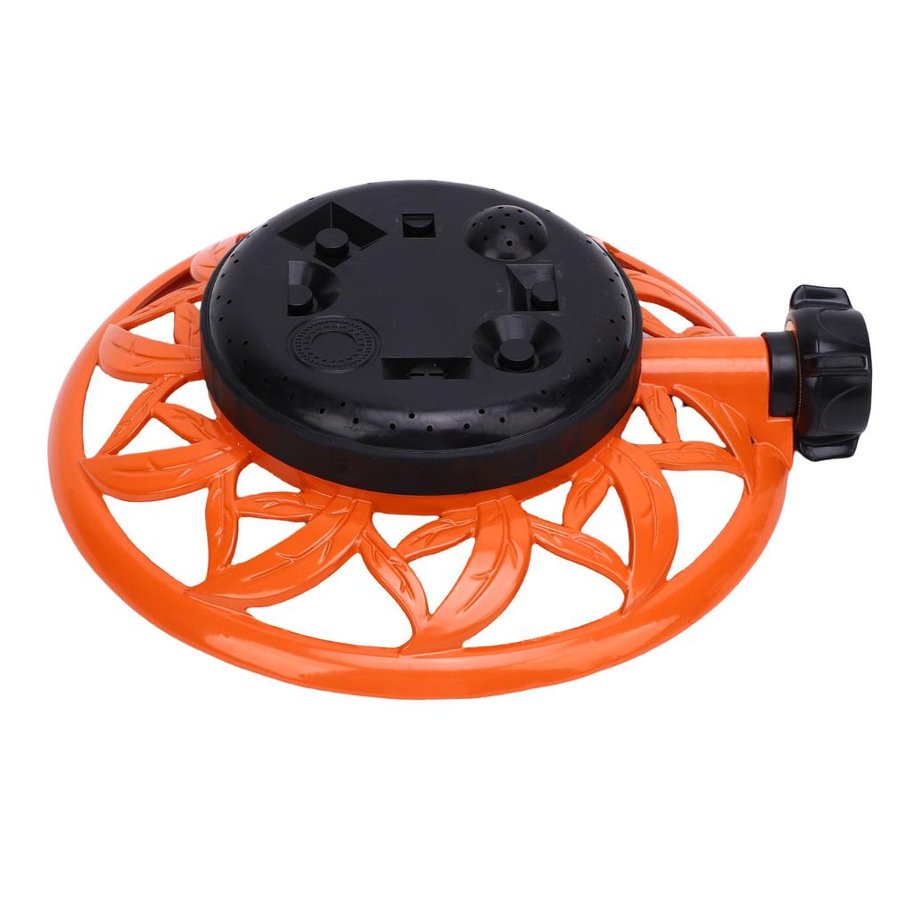Lawn Sprinkler with Metal Decorative Base 8 Patterns Stationary Water Sprinkler for Watering Yard Lawn Garden