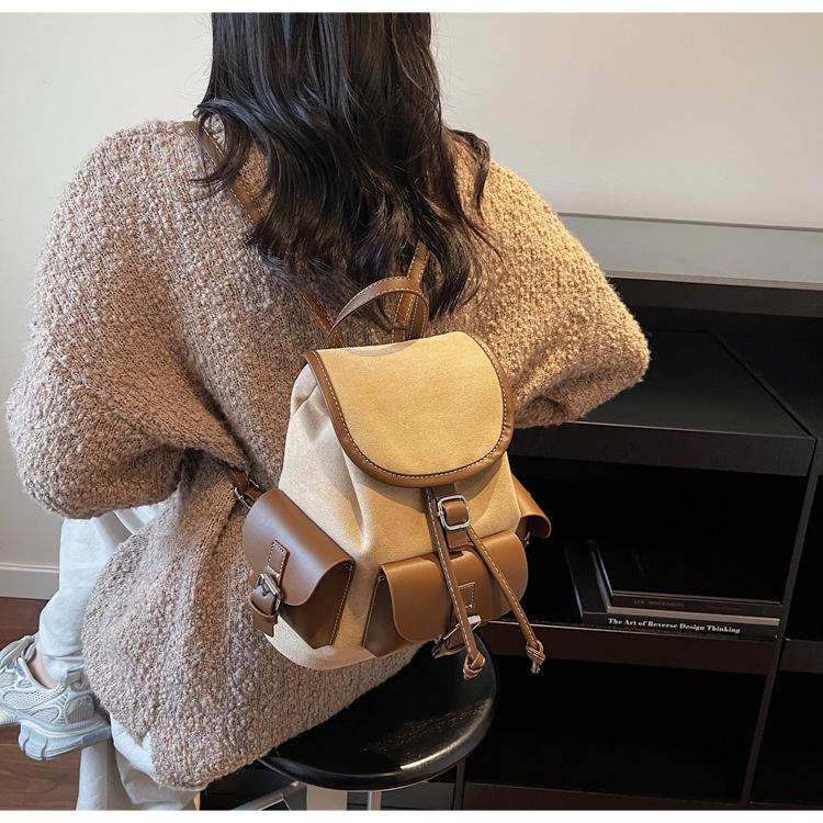 Vintage Suede Multi-Pocket Backpack 2025: Large Capacity, Versatile Autumn/Winter Fashion for Women