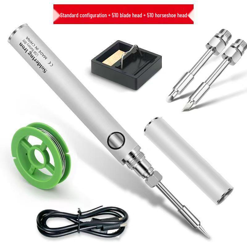8W USB Portable Wireless Soldering Iron Pen - Electric Spot Welding Tool for Household Use