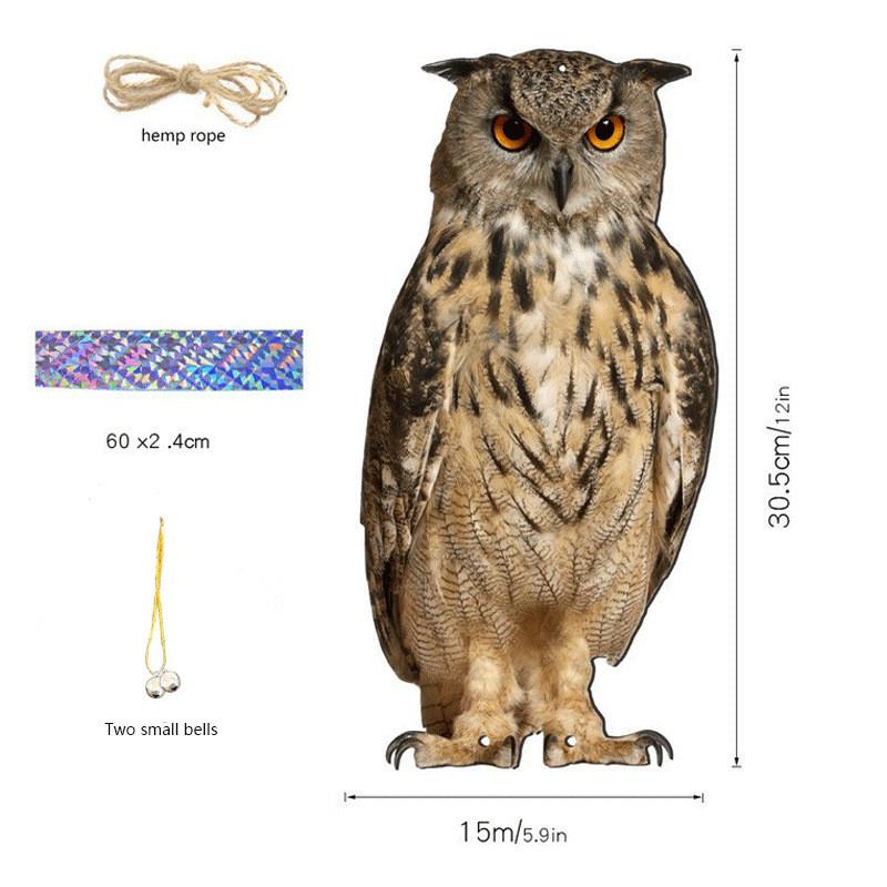 Garden Bird Deterrent Device With Acrylic Eagle Design For Yard Protection
