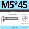 304 Stainless Steel Phillips Round Head Screw with Flat Washer M3/M4/M5/M6